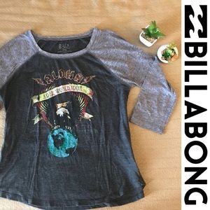 Raglan Tee Aloha Hawaii Band 3/4 Sleeve T-Shirt